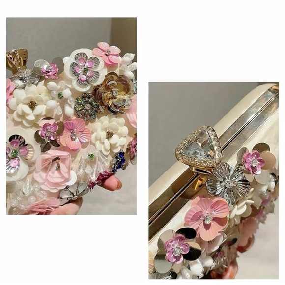 Jane Chic Designs Light Pink Blooming Bliss Clutch - Picture 7 of 11